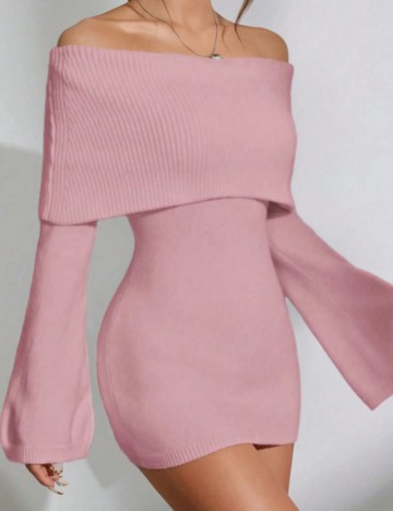 Rochie midi Shein, roz