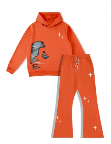 Compleu MANFINITY by Shein, portocaliu