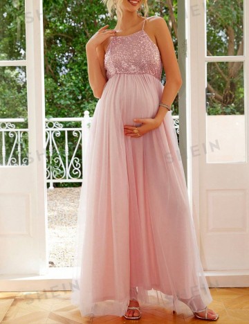 Rochie maxi Shein, roz