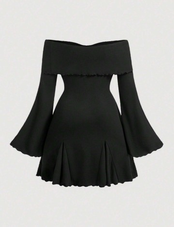 Rochie mini Shein Curve+, negru