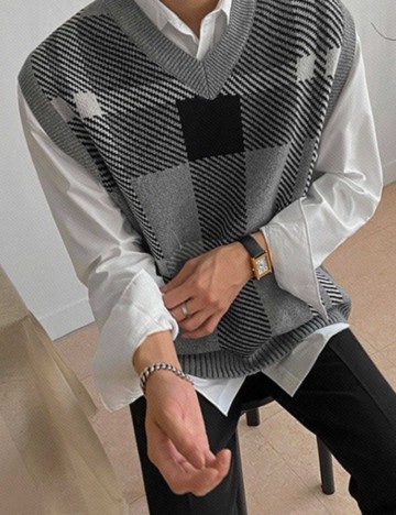 Vestă MANFINITY by Shein, mix culori
