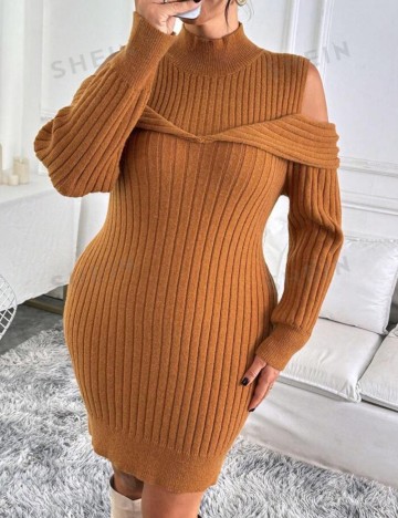 Rochie midi Shein Curve+, maro