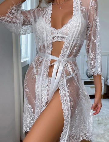 Halat de noapte Shein, alb