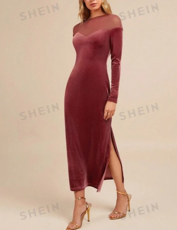 Rochie midi Shein, cărămiziu