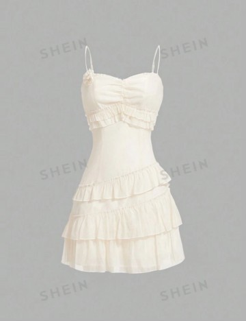 Rochie mini Shein, crem