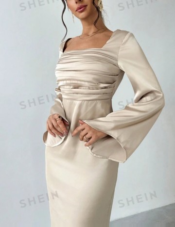 Rochie midi Shein, bej