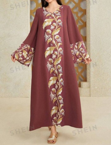 Rochie maxi Shein Curve+, mix culori