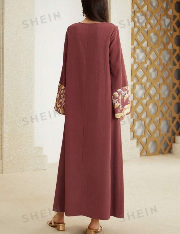 Rochie maxi Shein Curve+, mix culori