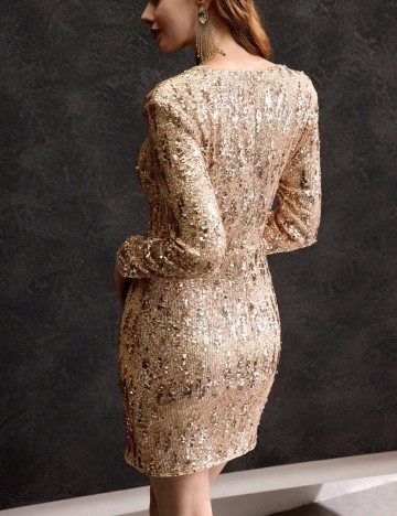 Rochie de ocazie Shein, auriu