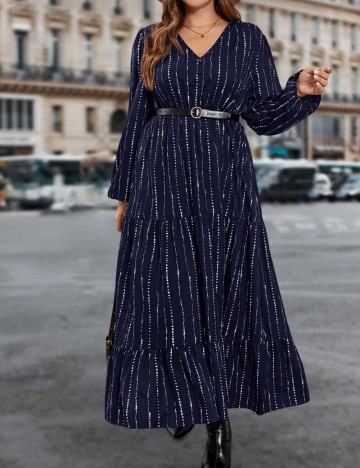 Rochie maxi Shein Curve+, albastru