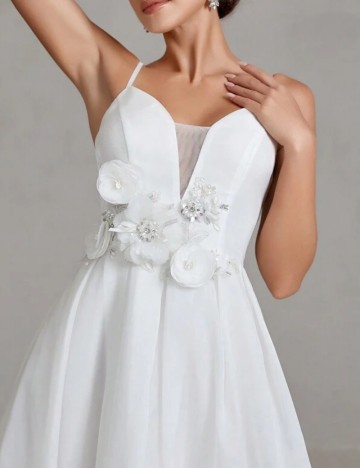 Rochie de ocazie Shein, alb