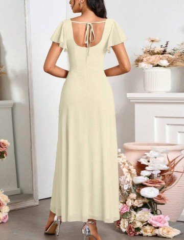 Rochie maxi Shein, crem