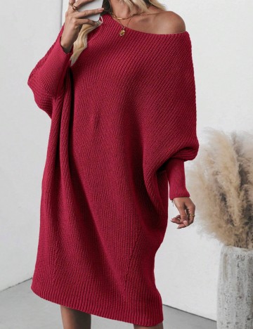 Rochie midi Shein, vișiniu