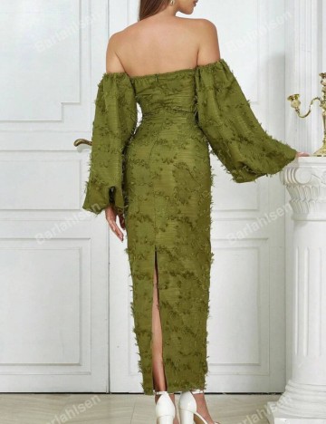 Rochie midi Shein, verde