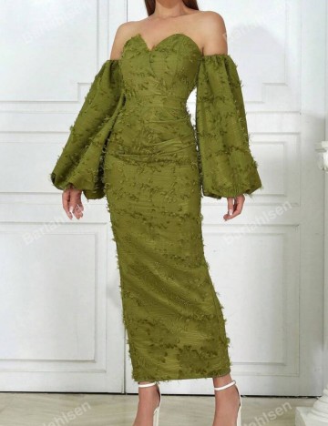 Rochie midi Shein, verde