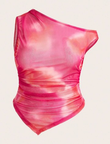 Top Shein Curve+, mix culori