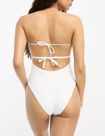 Costum de baie întreg ASOS, alb