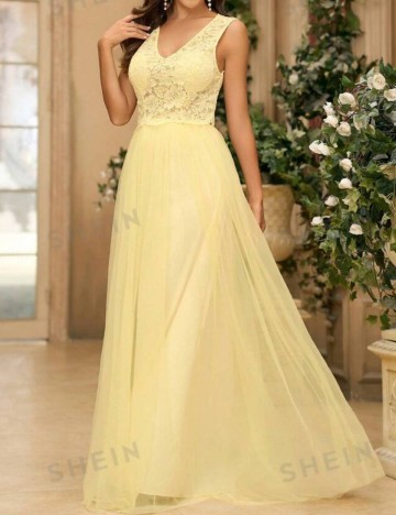 Rochie maxi Shein, galben
