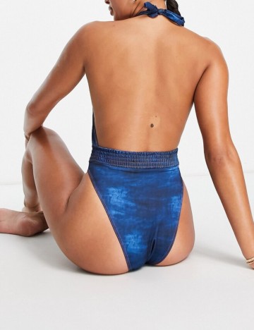 Costum de baie întreg ASOS, albastru