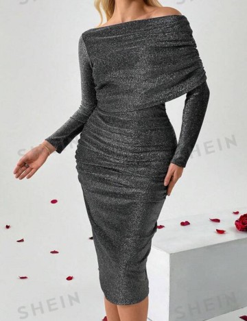Rochie midi Shein, gri