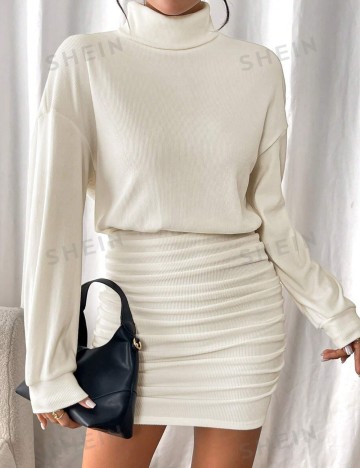 Rochie mini Shein, crem