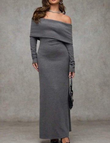 Rochie maxi Shein, gri