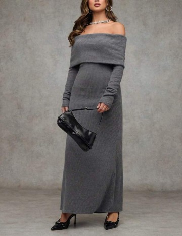 Rochie maxi Shein, gri