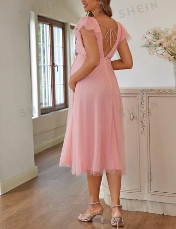 Rochie midi Shein, roz