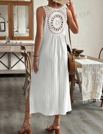 Rochie midi Shein, alb