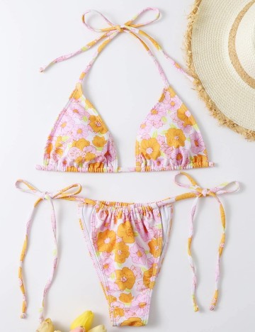 Costum de baie Romwe by Shein, mix culori