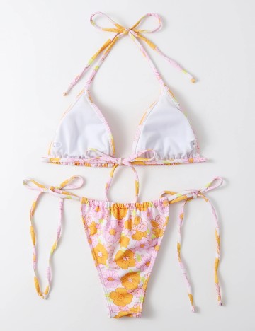 Costum de baie Romwe by Shein, mix culori