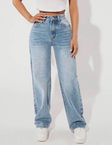 Pantaloni Shein, albastru