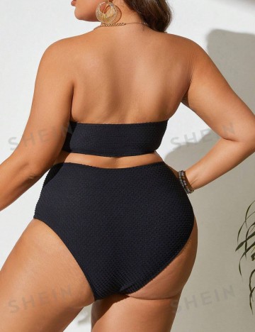 Costum de baie Shein Curve+, negru