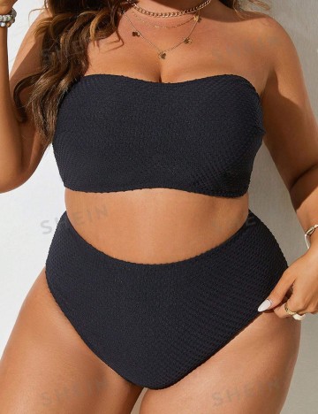 Costum de baie Shein Curve+, negru