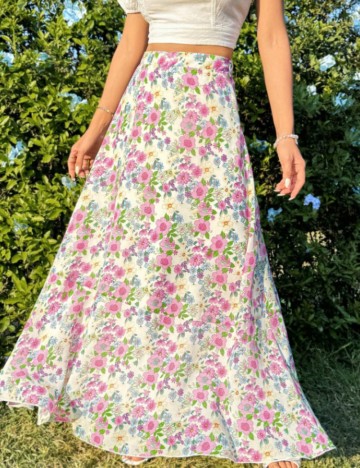 Fustă maxi Shein, mix culori