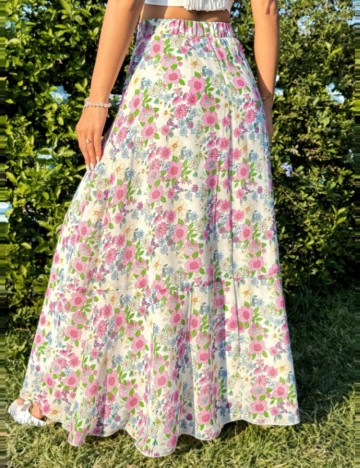 Fustă maxi Shein, mix culori