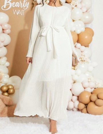 Rochie maxi Shein, crem