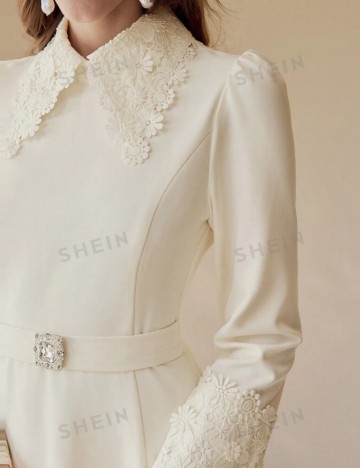 Rochie maxi Shein, crem