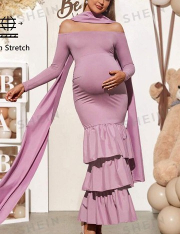 Rochie maxi Shein, roz