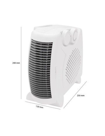 Radiator cu ventilator Clatronic, alb