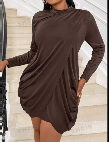 Rochie mini Shein Curve+, maro