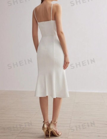 Rochie midi Shein, alb