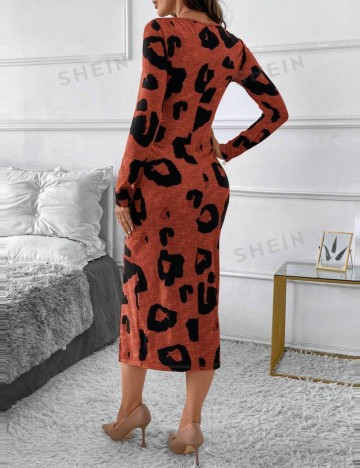 Rochie midi Shein, mix culori