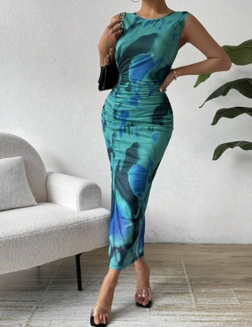 Rochie maxi Shein, mix culori
