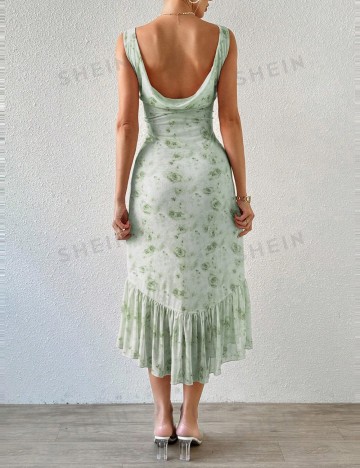 Rochie midi Shein, mix culori
