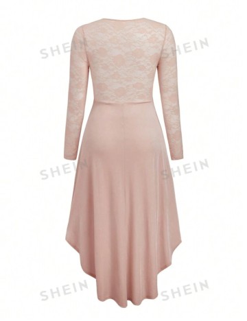 Rochie Shein Curve+, roz
