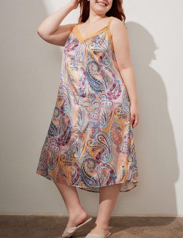 Rochie De Noapte Shein Curve+, mix culori