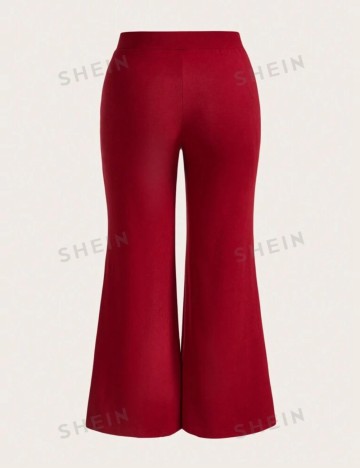 Pantaloni Shein Curve+, roșu