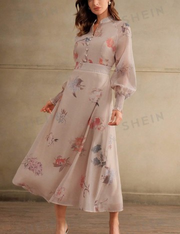 Rochie maxi Shein, mix culori