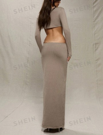 Rochie maxi Shein, bej